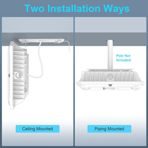 60W LED Canopy Gas Station Light Fixtures with Photocell 3000K~5000K Adjustable - Picture 8 of 14
