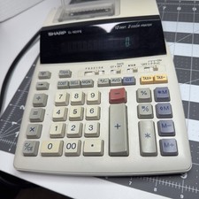 Sharp EL-1801PIII Printing Calculator 12-Digit 2-Color Display + Paper Roll