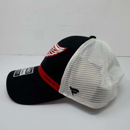 Detroit Red Wings Fanatics Mütze Erwachsene Druckknopflasche verstellbar Kappe schwarz rot Mesh Herren - Bild 6 von 16