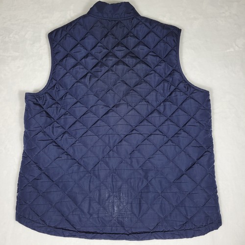 Chaps Mens Navy Puffer Vest Size Large Outdoor Athleisure Workwear Casual  - Picture 3 of 8