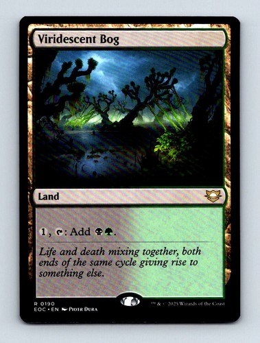 #190 2025 Edge of Eternities Commander Viridescent Bog Rare - Picture 1 of 2