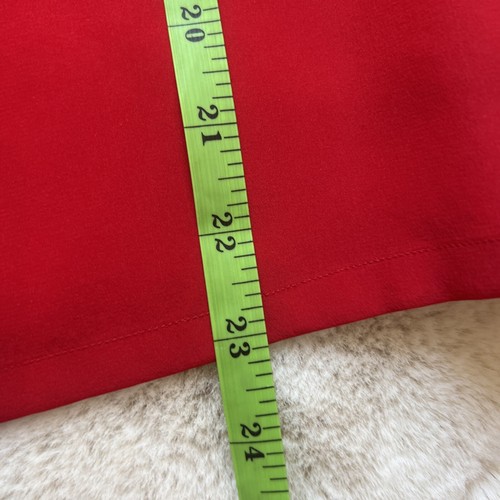 Vintage Linda Allard Ellen Tracy Damen 6 rot 100 % Seide ärmellos Tank Top Shell - Bild 7 von 10