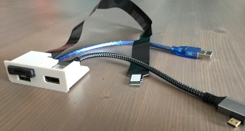 Amiga 1200 rear backdoor expansion HDMI, MicroSD, USB for Pistorm32 Rpi4B