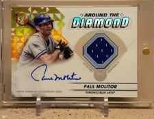 2023 Topps Pristine PAUL MOLITOR Around The Diamond Auto Gold Refractor /50