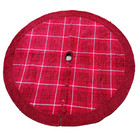 Martha Stewart Everyday Christmas Tree Skirt 4 Ft Red Plaid 2002