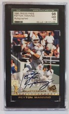 1998 Press Pass PEYTON MANNING  SGC 98 Gem 10 Auto Autograph Rookie SportsFest 