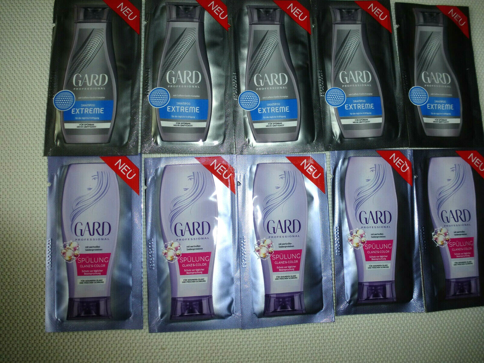 GARD Extreme NEU Shampoo + Glanz-Spülung 10 Proben