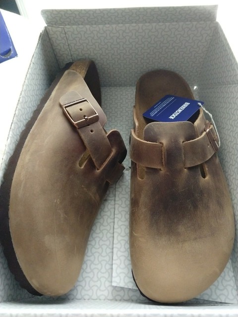 birkenstock clogs tobacco brown