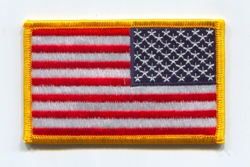 United States of America USA American Flag Patch Right Sleeve Reverse No State A - Picture 1 of 1