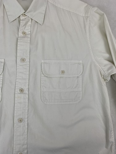 Camisa de vestir informal vintage para hombre Timberland manga larga beige grande - Imagen 3 de 11