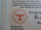 1940 3rd Reich German Prussia State Treasury Bill-500 Reichsmarks-