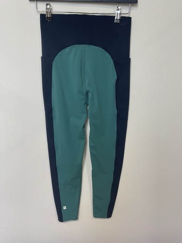 Leggings Betty Power Felpati Lunghezza 7/8 Taglia S Blu Modello Blocco Colore - Foto 6 di 15