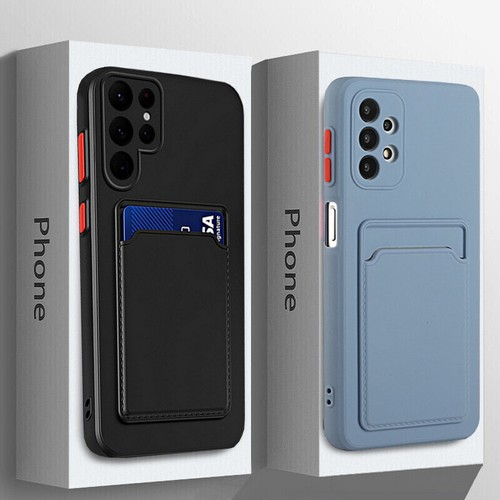 For Samsung Galaxy S24 S23 S22 S21 Ultra A55 A25 A54 Card Holder Soft Case Cover - Picture 3 of 19