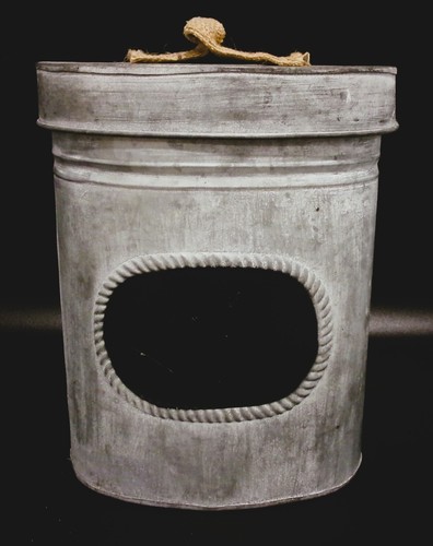 Lided Tin Container 10" Tall - Picture 1 of 2