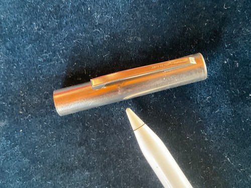 Vintage Sheaffer Patronenfüller rot/silber; ungetestet - Bild 7 von 8