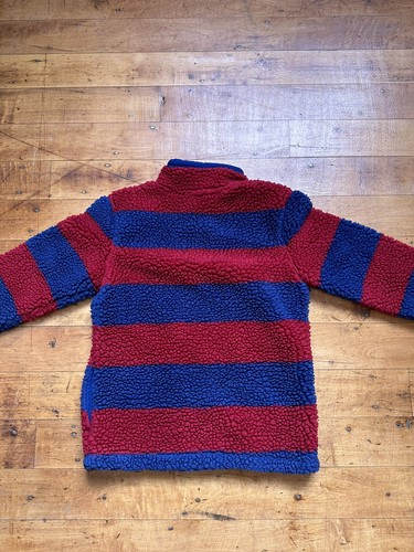 Gap Kids Sherpa Stripe Quarter Zip Pullover Size XL - Picture 7 of 10