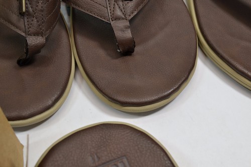 Sandalias chanclas para hombre Reef ROVER SL marrón oscuro 100 % vegano soporte para arco - Imagen 13 de 30