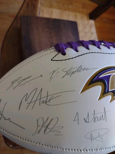 Baltimore Ravens Autographed Football Justin Tucker Kyle Hamilton Others 2022 - Picture 14 of 22