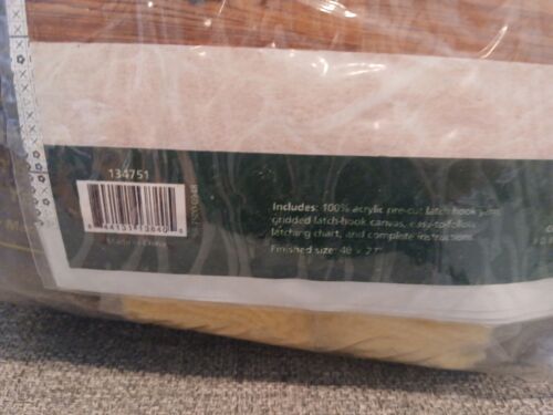 Craftways Stately Sunflower #134751 Latch Hook Rug 40x27 Rare - Picture 4 of 11