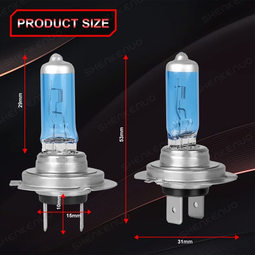 FOR Ford Fiesta MK7 2008-2017 2X H7 499 Halogen Headlight 100W 4200K Bulbs kit - Picture 9 of 11