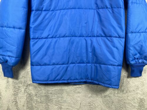 Swingster Vintage 70s Cummins Diesel Engine Racing Puffer Coat Small Blue Jacket - Picture 21 of 23