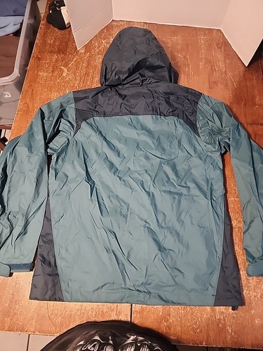 Columbia Sportswear Company Zip-up Hooded Windbreaker Jacket Teal Size Medium  - Picture 6 of 6