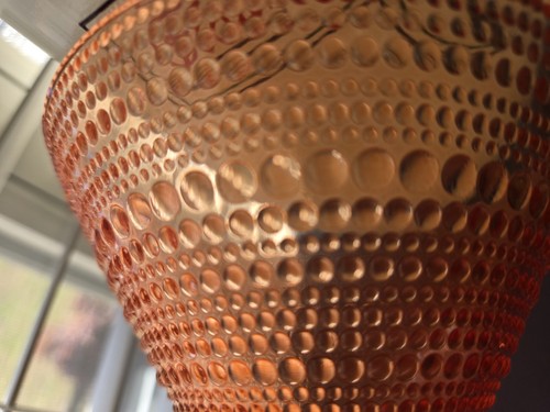 2 - Anchor Hocking Pink Depression Glass Oyster & Pearl Candle Holder - Picture 9 of 9