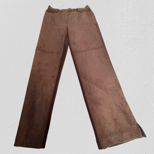 Joseph Ribkoff Womens Mid-Rise Faux Suede Straight Leg Pants Sz 8