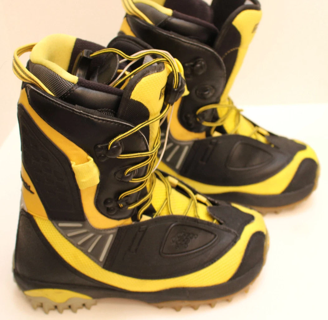 Lår Shredded Æble Mens SALOMON SYNAPSE Customfit 3D Size 8.5 Black & Yellow Snowboard Boots |  eBay