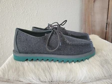 Sperry Men's Top-Slider Cloud Authentic Original 4-Eye Wool Boat Shoe Grey 10.5