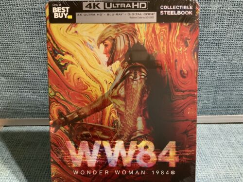 Wonder Woman 1984 (4K UHD Blu-ray, 2020, Steelbook)digital Code, Factory Sealed