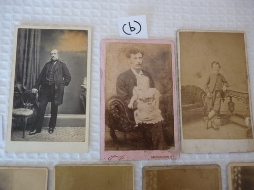 Antique B&W/Sepia CDV-Job Lot of 7 Photos -Photographic Studios-YORKSHIRE- Lot A - Picture 3 of 12