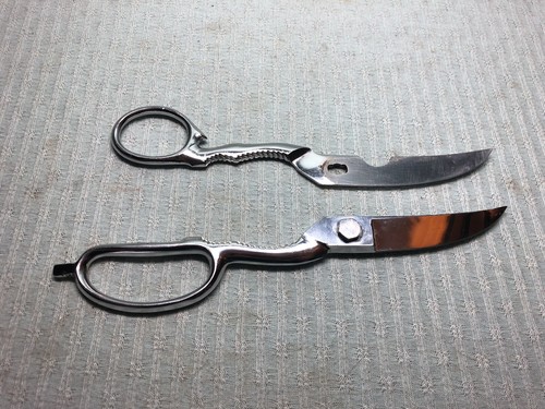Tijeras de cocina vintage DORKO tijeras para llevar cromadas hechas en Alemania LN - Imagen 3 de 4
