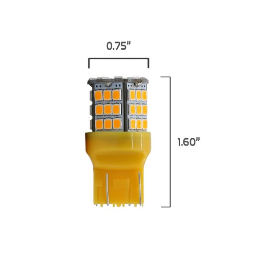 Syneticusa 7443 LED Amber Yellow Turn Signal DRL Side Marker Hi Power Light Bulb - Bild 8 von 10
