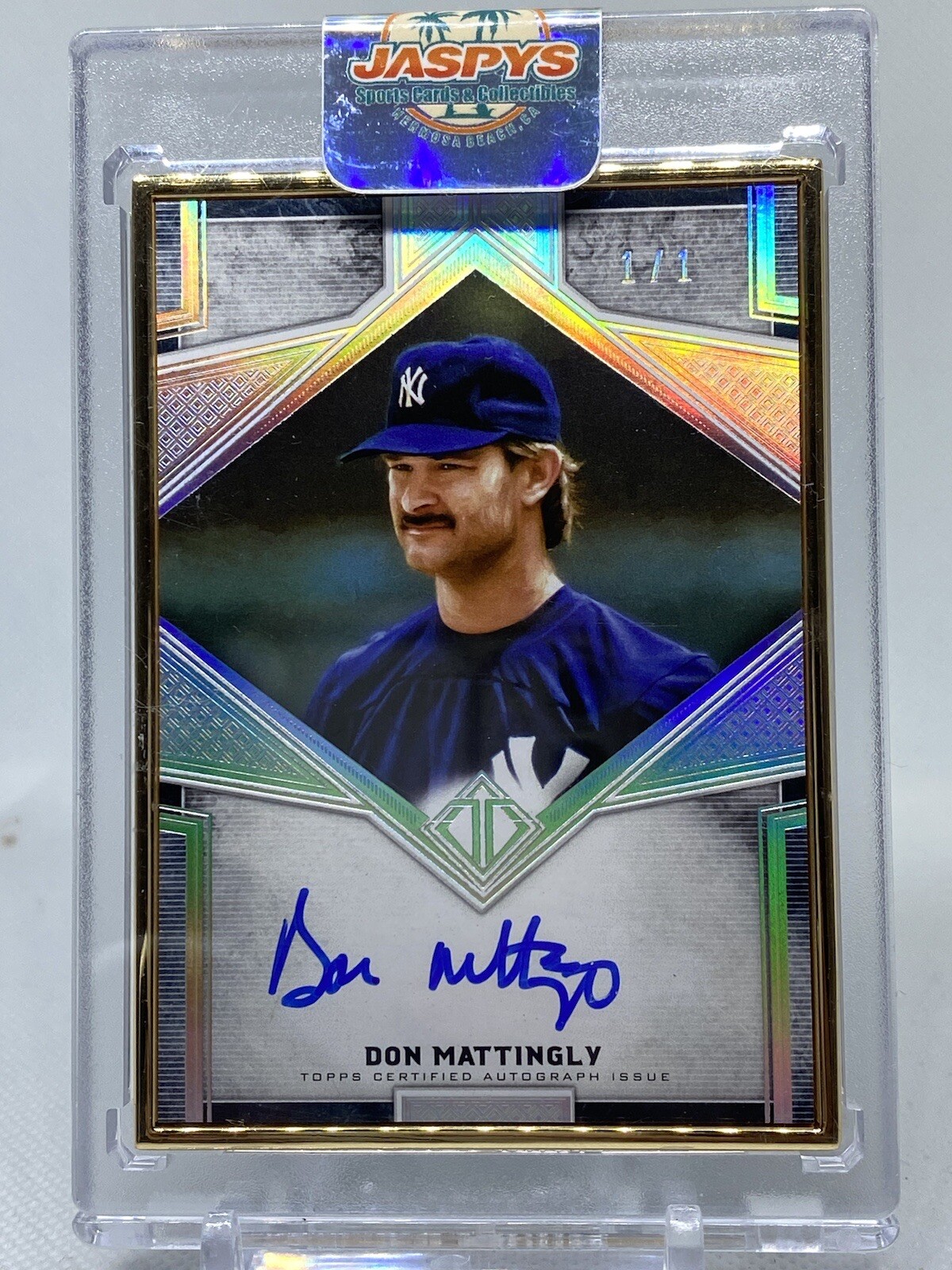 2019 Topps Transcendent Don Mattingly Gold Frame Auto 1/1 Yankees Sealed Legend