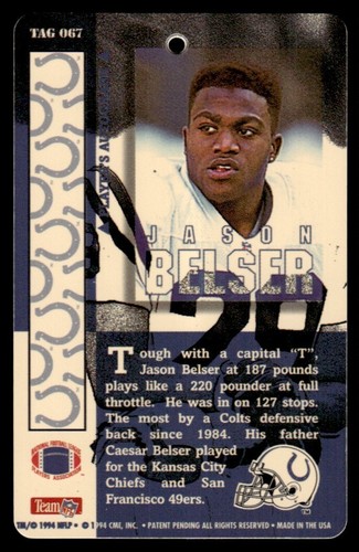 1994 NFL PRO TAGS: INDIVIDUAL PLAYERS #s 01-84 "DOG TAGS" SCARCE!! NFLP READ - Picture 136 of 170