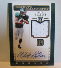 Mack Hollins 2017 Panini Pantheon GU White Patch Rookie Auto#88/149!Eagles WR RC