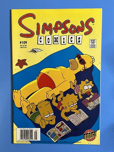 SIMPSONS COMICS #109 (Bongo Comics 2005) -Newsstand Variant - Imagen 2 de 7