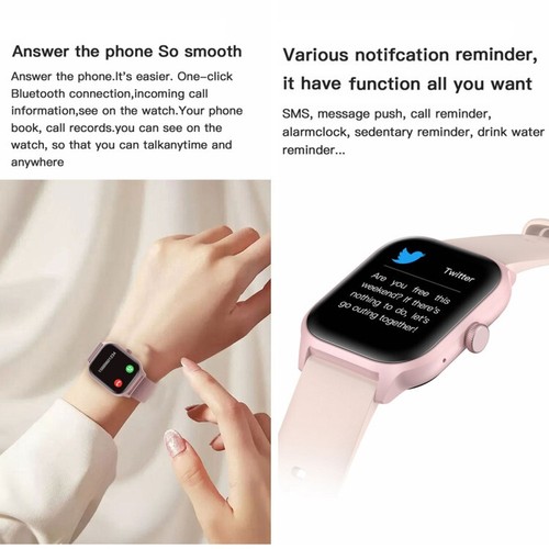 Smartwatch Damen Herren mit Telefonfunktion Armbanduhr für Android IOS Watch S2 - 第 9/10 張圖片