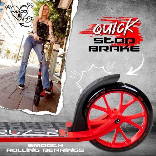 200mm Commuter Scooter Durable Height Adjustable Foldable Teens & Adults NEW - Picture 5 of 5