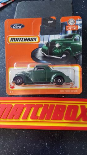 Matchbox ~ 1936 Ford Coupe, Green, 62/100. More NEW Matchbox Models Listed!!