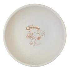 NEW Marimocraft SPZ-2944 Snoopy Chef Series Wood grain style round plate orange