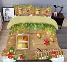 3D House Snowflake O2580 Christmas Quilt Duvet Cover Xmas Bed Pillowcases Fay