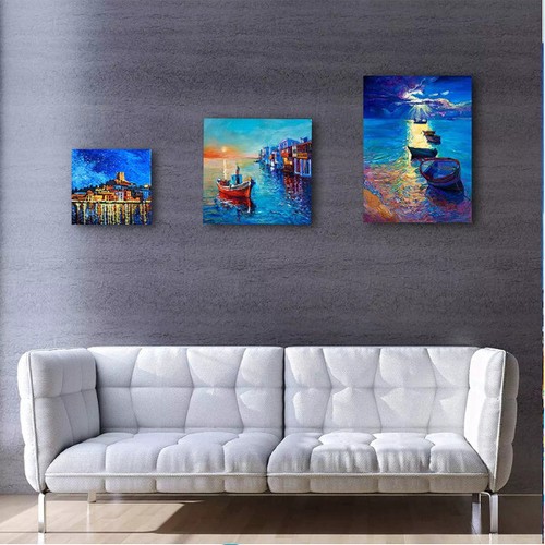 10 Stück Leinwand Set 20X20cm vorgespannt Weiß Künstler Canvas Panel 3mm Stark - Bild 4 von 7