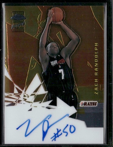 2001-02 Topps Chrome #CA-ZR Zach Randolph AUTO - 第 1/2 張圖片