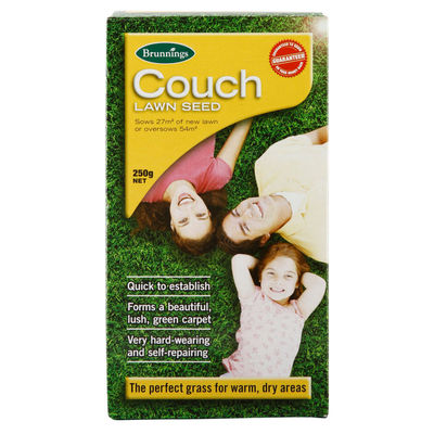 250g Couch Lawn Turf Grass Seed Blend Vigorous Hard Wearing