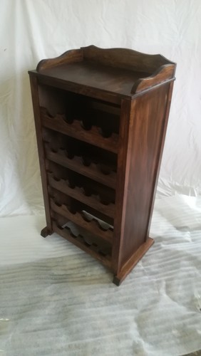 Mueble BOTELLERO de madera, 20 botellas. Repisa. Color Nogal. XL Modelo Classic - Bild 12 von 12