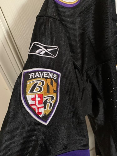 Reebok NFL Ravens Terrell Suggs #55 Onfield Jersey Black/Purple Size 54 XLarge - Picture 7 of 12