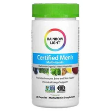 2 X Rainbow Light, Certified Men's Multivitamin, 120 Vegetarian Capsules