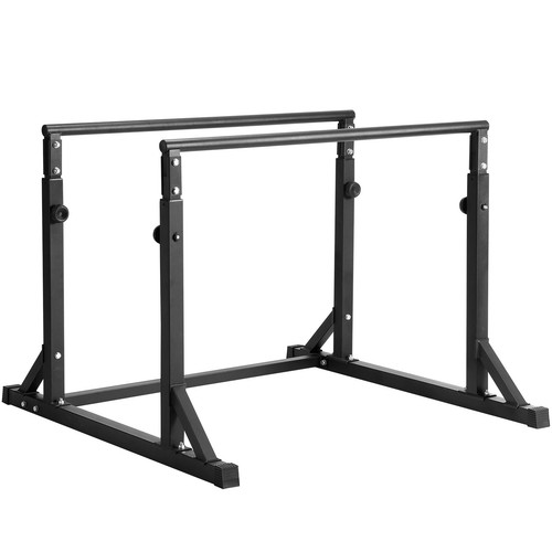 VEVOR Dip Bar Dip Stand Station 800 lbs Adjustable Height for Strength Training - Picture 9 of 12